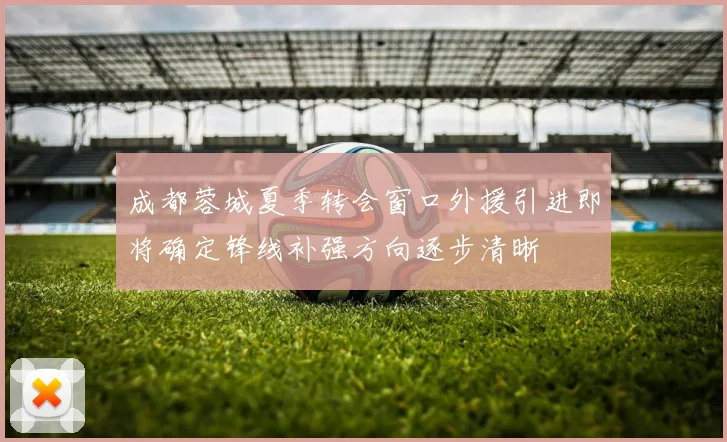 成都蓉城夏季转会窗口外援引进即将确定锋线补强方向逐步清晰